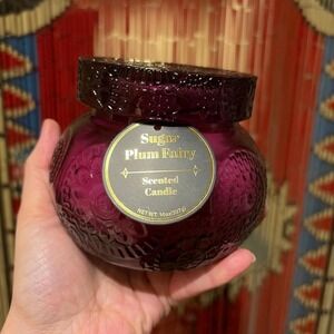 Sugar Plum 14 OZ candle fairy pretty glass